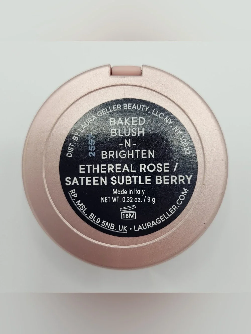 Laura Geller Baked Blush N Brighten Ethereal Rose / Sateen Subtle Berry 0.32 oz